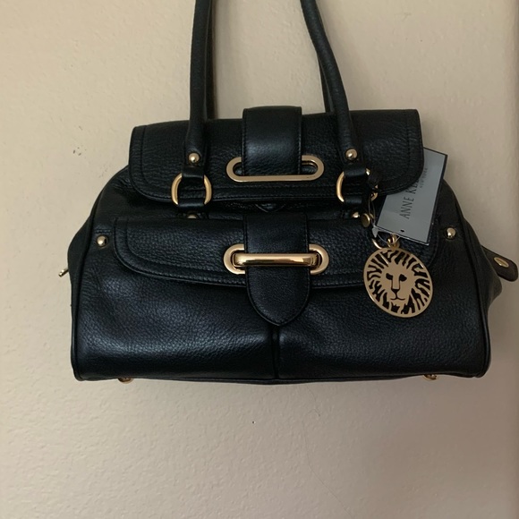 Anne Klein Handbags - ❤️ NWT Genuine Leather Ann Klein, Black, Cross Body bag